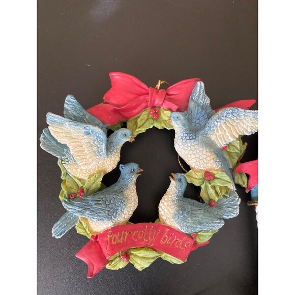 1990s Silvestri Twelve Days of Christmas Ornament Set Partial Set of 8 Vintage H - Picture 3 of 11